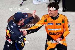 1st place Max Verstappen (NLD) Red Bull Racing RB20and 2nd place Lando Norris (GBR) McLaren. 09.06.2024. Formula 1 World Championship, Rd 9, Canadian Grand Prix, Montreal, Canada, Race Day.