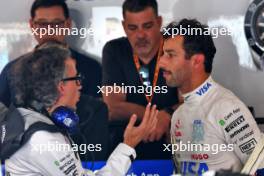 (L to R): Laurent Mekies (FRA) RB Technical Director with Daniel Ricciardo (AUS) RB. 08.06.2024. Formula 1 World Championship, Rd 9, Canadian Grand Prix, Montreal, Canada, Qualifying Day.