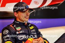 Max Verstappen (NLD) Red Bull Racing in the post qualifying FIA Press Conference. 08.06.2024. Formula 1 World Championship, Rd 9, Canadian Grand Prix, Montreal, Canada, Qualifying Day.
