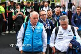 Circuit atmosphere - Dave Redding (GBR) Williams Racing Team Manager and Pat Fry (GBR) Williams Racing Chief Technical Officer enter the paddock as curfew ends. 08.06.2024. Formula 1 World Championship, Rd 9, Canadian Grand Prix, Montreal, Canada, Qualifying Day.