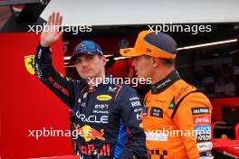 (L to R): Max Verstappen (NLD) Red Bull Racing and Lando Norris (GBR) McLaren in qualifying parc ferme. 08.06.2024. Formula 1 World Championship, Rd 9, Canadian Grand Prix, Montreal, Canada, Qualifying Day.