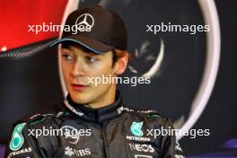 George Russell (GBR) Mercedes AMG F1 in the post qualifying FIA Press Conference. 08.06.2024. Formula 1 World Championship, Rd 9, Canadian Grand Prix, Montreal, Canada, Qualifying Day.