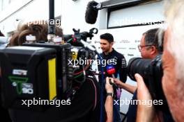 Esteban Ocon (FRA) Alpine F1 Team with the media. 06.06.2024. Formula 1 World Championship, Rd 9, Canadian Grand Prix, Montreal, Canada, Preparation Day.