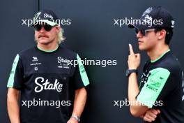 (L to R): Valtteri Bottas (FIN) Sauber with team mate Zhou Guanyu (CHN) Sauber. 06.06.2024. Formula 1 World Championship, Rd 9, Canadian Grand Prix, Montreal, Canada, Preparation Day.