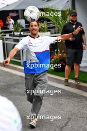 Daniel Ricciardo (AUS) RB plays football in the paddock. 06.06.2024. Formula 1 World Championship, Rd 9, Canadian Grand Prix, Montreal, Canada, Preparation Day.
