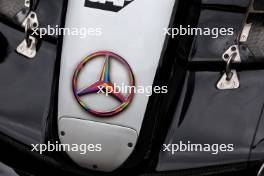 Mercedes AMG F1 W15 nosecone - Rainbow logo. 06.06.2024. Formula 1 World Championship, Rd 9, Canadian Grand Prix, Montreal, Canada, Preparation Day.
