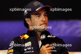 Sergio Perez (MEX) Red Bull Racing in the FIA Press Conference. 06.06.2024. Formula 1 World Championship, Rd 9, Canadian Grand Prix, Montreal, Canada, Preparation Day.