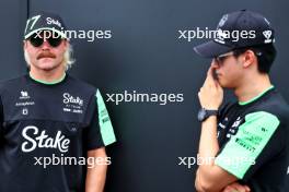 (L to R): Valtteri Bottas (FIN) Sauber with team mate Zhou Guanyu (CHN) Sauber. 06.06.2024. Formula 1 World Championship, Rd 9, Canadian Grand Prix, Montreal, Canada, Preparation Day.