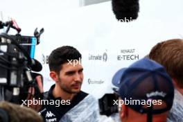 Esteban Ocon (FRA) Alpine F1 Team with the media. 06.06.2024. Formula 1 World Championship, Rd 9, Canadian Grand Prix, Montreal, Canada, Preparation Day.