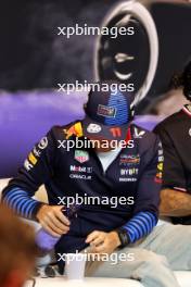 Sergio Perez (MEX) Red Bull Racing in the FIA Press Conference. 06.06.2024. Formula 1 World Championship, Rd 9, Canadian Grand Prix, Montreal, Canada, Preparation Day.
