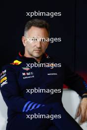 Christian Horner (GBR) Red Bull Racing Team Principal in the FIA Press Conference. 19.04.2024. Formula 1 World Championship, Rd 5, Chinese Grand Prix, Shanghai, China, Sprint Qualifying Day.