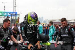 Lewis Hamilton (GBR) Mercedes AMG F1 W15 on the grid. 21.04.2024. Formula 1 World Championship, Rd 5, Chinese Grand Prix, Shanghai, China, Race Day.