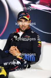 Sergio Perez (MEX) Red Bull Racing in the post race FIA Press Conference. 21.04.2024. Formula 1 World Championship, Rd 5, Chinese Grand Prix, Shanghai, China, Race Day.