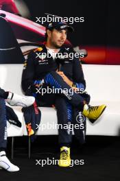 Sergio Perez (MEX) Red Bull Racing in the post race FIA Press Conference. 21.04.2024. Formula 1 World Championship, Rd 5, Chinese Grand Prix, Shanghai, China, Race Day.
