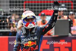 Max Verstappen (NLD) Red Bull Racing celebrates first position in Sprint. 20.04.2024. Formula 1 World Championship, Rd 5, Chinese Grand Prix, Shanghai, China, Sprint and Qualifying Day.