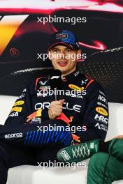 Max Verstappen (NLD) Red Bull Racing in the post qualifying FIA Press Conference. 20.04.2024. Formula 1 World Championship, Rd 5, Chinese Grand Prix, Shanghai, China, Sprint and Qualifying Day.