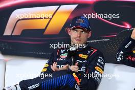 Max Verstappen (NLD) Red Bull Racing in the post Sprint FIA Press Conference.