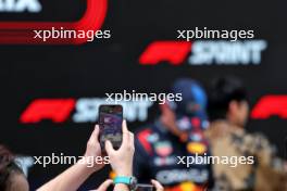 Sprint winner Max Verstappen (NLD) Red Bull Racing celebrates in parc ferme. 20.04.2024. Formula 1 World Championship, Rd 5, Chinese Grand Prix, Shanghai, China, Sprint and Qualifying Day.