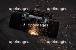 George Russell (GBR) Mercedes AMG F1 W15 sends sparks flying. 20.04.2024. Formula 1 World Championship, Rd 5, Chinese Grand Prix, Shanghai, China, Sprint and Qualifying Day.