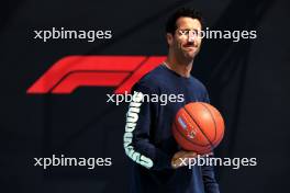 Daniel Ricciardo (AUS) RB plays basketball in the paddock. 18.04.2024. Formula 1 World Championship, Rd 5, Chinese Grand Prix, Shanghai, China, Preparation Day.