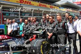 Mercedes AMG F1 on the grid. 23.06.2024. Formula 1 World Championship, Rd 10, Spanish Grand Prix, Barcelona, Spain, Race Day.