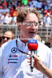 Ola Kallenius (SWE) Daimler Chairman of the Board of Management and Head of Mercedes-Benz on the grid. 23.06.2024. Formula 1 World Championship, Rd 10, Spanish Grand Prix, Barcelona, Spain, Race Day.