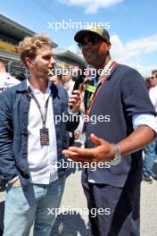 Patrick Kluivert (NLD) Former Football Player (Right) on the grid. 23.06.2024. Formula 1 World Championship, Rd 10, Spanish Grand Prix, Barcelona, Spain, Race Day.