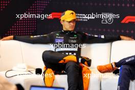 Lando Norris (GBR) McLaren in the post race FIA Press Conference. 23.06.2024. Formula 1 World Championship, Rd 10, Spanish Grand Prix, Barcelona, Spain, Race Day.