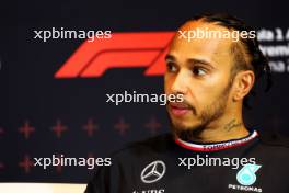 Lewis Hamilton (GBR) Mercedes AMG F1 in the post race FIA Press Conference. 23.06.2024. Formula 1 World Championship, Rd 10, Spanish Grand Prix, Barcelona, Spain, Race Day.
