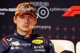 Max Verstappen (NLD) Red Bull Racing in the post qualifying FIA Press Conference. 22.06.2024. Formula 1 World Championship, Rd 10, Spanish Grand Prix, Barcelona, Spain, Qualifying Day.