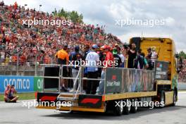Drivers' parade. 23.06.2024. Formula 1 World Championship, Rd 10, Spanish Grand Prix, Barcelona, Spain, Race Day.