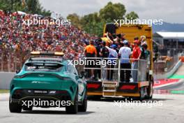 Aston Martin FIA Medical Car on the drivers' parade. 23.06.2024. Formula 1 World Championship, Rd 10, Spanish Grand Prix, Barcelona, Spain, Race Day.
