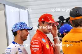 Pierre Gasly (FRA) Alpine F1 Team and Charles Leclerc (MON) Ferrari on the drivers' parade. 23.06.2024. Formula 1 World Championship, Rd 10, Spanish Grand Prix, Barcelona, Spain, Race Day.