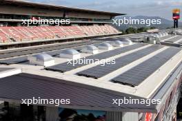 Circuit atmosphere - Solar Panels on the paddock building. 20.06.2024. Formula 1 World Championship, Rd 10, Spanish Grand Prix, Barcelona, Spain, Preparation Day.