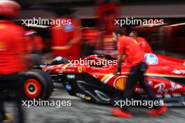 Ferrari practices a pit stop. 20.06.2024. Formula 1 World Championship, Rd 10, Spanish Grand Prix, Barcelona, Spain, Preparation Day.