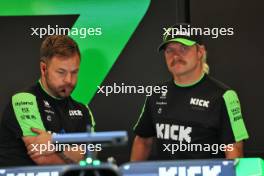 Valtteri Bottas (FIN) Sauber (Right). 20.06.2024. Formula 1 World Championship, Rd 10, Spanish Grand Prix, Barcelona, Spain, Preparation Day.