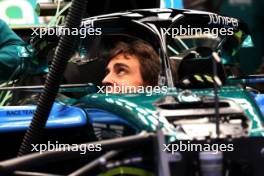 Fernando Alonso (ESP) Aston Martin F1 Team AMR24. 20.06.2024. Formula 1 World Championship, Rd 10, Spanish Grand Prix, Barcelona, Spain, Preparation Day.