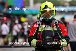 A fire marshal in the pits. 20.06.2024. Formula 1 World Championship, Rd 10, Spanish Grand Prix, Barcelona, Spain, Preparation Day.