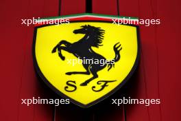 Ferrari logo. 20.06.2024. Formula 1 World Championship, Rd 10, Spanish Grand Prix, Barcelona, Spain, Preparation Day.