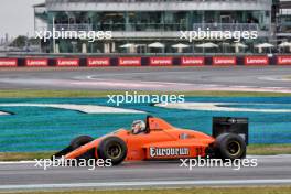 A 1989 Eurobrun ER189. 05.07.2024. Formula 1 World Championship, Rd 12, British Grand Prix, Silverstone, England, Practice Day.