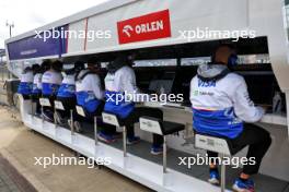 RB pit gantry. 05.07.2024. Formula 1 World Championship, Rd 12, British Grand Prix, Silverstone, England, Practice Day.