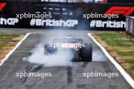 Lando Norris (GBR) McLaren MCL38 locks up under braking entering the pit lane. 05.07.2024. Formula 1 World Championship, Rd 12, British Grand Prix, Silverstone, England, Practice Day.