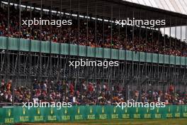 Circuit atmosphere - fans in the grandstand. 05.07.2024. Formula 1 World Championship, Rd 12, British Grand Prix, Silverstone, England, Practice Day.