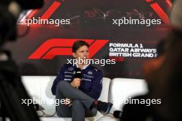 James Vowles (GBR) Williams Racing Team Principal in the FIA Press Conference. 05.07.2024. Formula 1 World Championship, Rd 12, British Grand Prix, Silverstone, England, Practice Day.