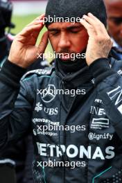 Lewis Hamilton (GBR) Mercedes AMG F1 on the grid. 07.07.2024. Formula 1 World Championship, Rd 12, British Grand Prix, Silverstone, England, Race Day.