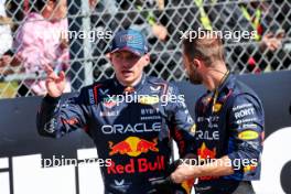 Second placed Max Verstappen (NLD) Red Bull Racing in parc ferme. 07.07.2024. Formula 1 World Championship, Rd 12, British Grand Prix, Silverstone, England, Race Day.