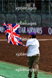 Circuit atmosphere - Lewis Hamilton (GBR) Mercedes AMG F1 fan. 07.07.2024. Formula 1 World Championship, Rd 12, British Grand Prix, Silverstone, England, Race Day.