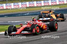 Carlos Sainz Jr (ESP) Ferrari SF-24. 07.07.2024. Formula 1 World Championship, Rd 12, British Grand Prix, Silverstone, England, Race Day.