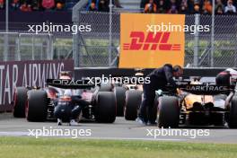 Max Verstappen (NLD) Red Bull Racing RB20 in qualifying parc ferme. 06.07.2024. Formula 1 World Championship, Rd 12, British Grand Prix, Silverstone, England, Qualifying Day.