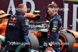 Max Verstappen (NLD) Red Bull Racing in qualifying parc ferme. 06.07.2024. Formula 1 World Championship, Rd 12, British Grand Prix, Silverstone, England, Qualifying Day.